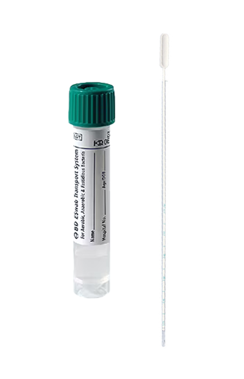 Kit per test endometriome di Eurofins Genoma, composto da una pipelle e una provetta, utilizzati per la raccolta e la conservazione dei campioni.